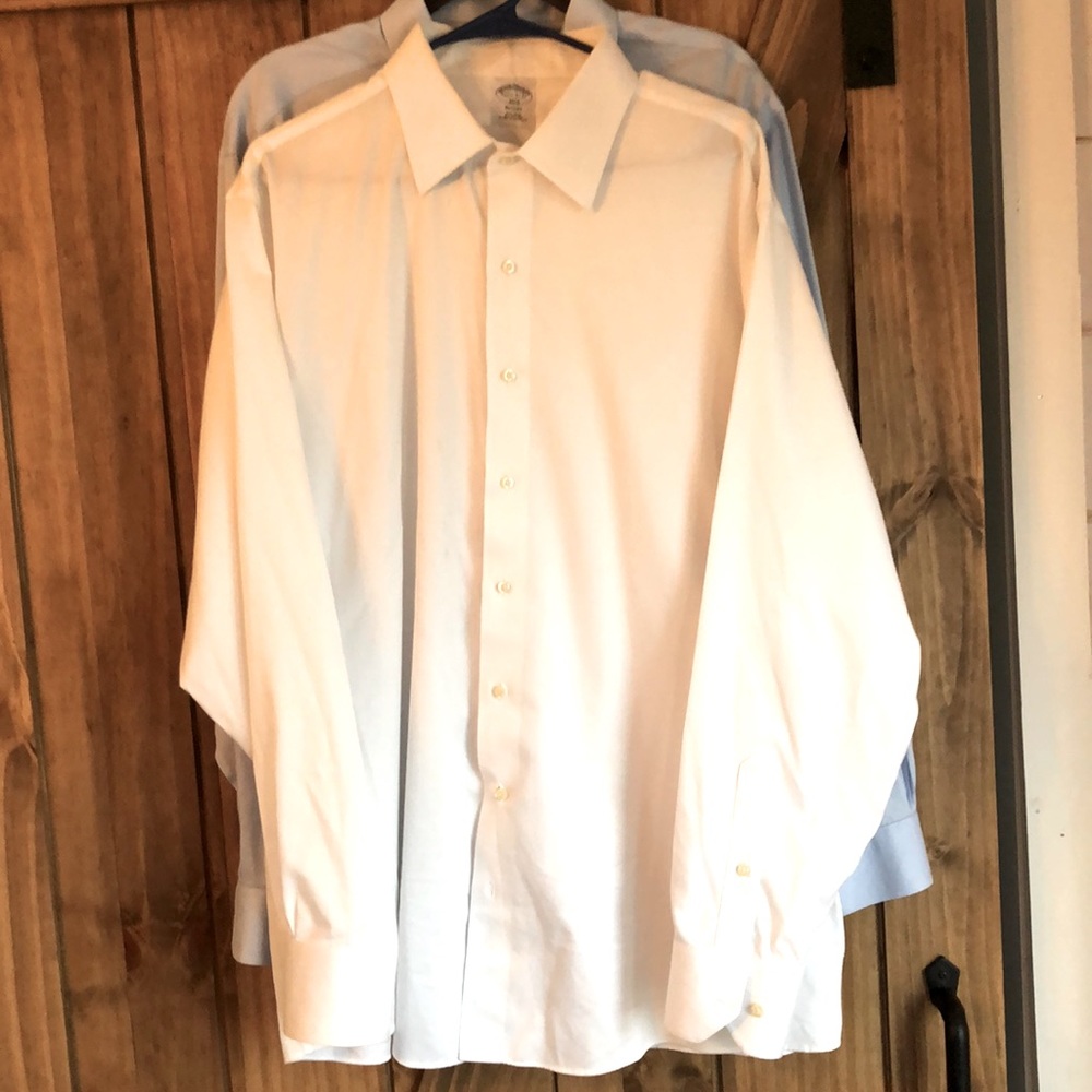 Brooks Brothers White Pinpoint Oxford